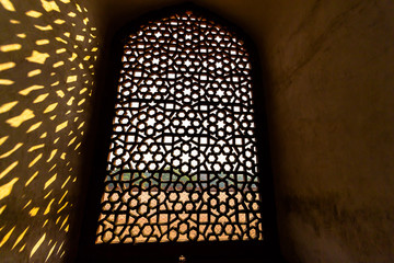 Humayun's Tomb in Delhi, India. The Humayun Tomb is also famous tourist place in Delhi. Locals also come to see this great Persian architecture marvel. Humayun Tomb is the last resting of the Emperor.