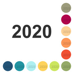 Sticker - Farbige Buttons - 2020