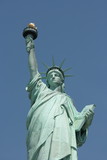 Fototapeta Miasta - Statue of Liberty. view of upper body