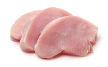Slices Of Raw Turkey Meat Fillet