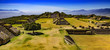 Mexico. Archaeological Site of Monte Alban (UNESCO World Heritage Site) - general view from the North Platform