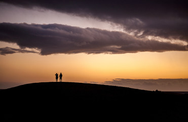 Staring at the sunset