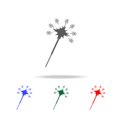 Poster - Laser beam icon, sparkler line icon. Elements in multi colored icons for mobile concept and web apps. Icons for website design and development, app development