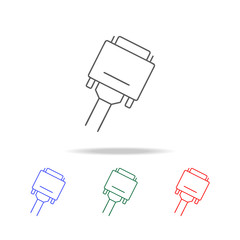 Poster - VGA icon. Elements in multi colored icons for mobile concept and web apps. Icons for website design and development, app development