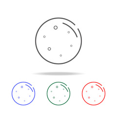 Poster - Moon line icon. Elements in multi colored icons for mobile concept and web apps. Icons for website design and development, app development