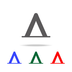 Poster - tent sign icon. Elements in multi colored icons for mobile concept and web apps. Icons for website design and development, app development