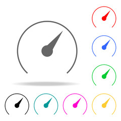 Poster - Speedometer web icon. Elements in multi colored icons for mobile concept and web apps. Icons for website design and development, app development