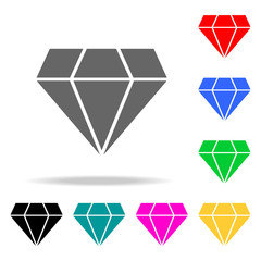 Poster - diamond icon. elements in multi colored icons for mobile concept and web apps. icons for website des