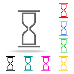 hourglass icon. Elements in multi colored icons for mobile concept and web apps. Icons for website design and development, app development