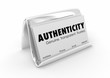 Authenticity Business Cards Honest Sincere Transparent 3d Illustration