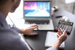 © Africa Studio - Man working at table in office, closeup. Financial trading concept