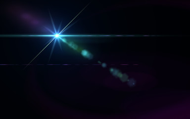 Wall Mural - abstract galactic space scape background with distant stars.beautiful lens flare effect.colorful dig