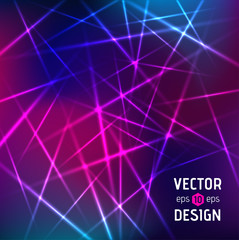 Aufkleber - Vector abstract background of color laser beams
