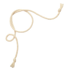 Wall Mural - Cotton rope in a corner arrangement