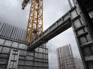 precast aluminium formwork used at the construction site as the staircase formwork. this kind of for