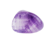 Natural Amethyst On White