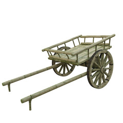 wooden cart