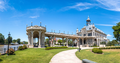 Canvas Print - San Martin Square (Plaza San Martin) and Monumental Tower (Torre Monumental) at Retiro region - Buenos Aires, Argentina