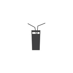 Sticker - cocktail icon. sign design