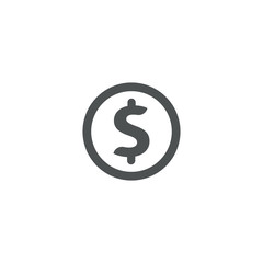 Poster - dollar icon. sign design