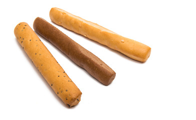 Canvas Print - bread sticks isolated