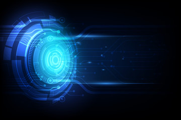 Poster - vector abstract future technology, electric telecom background