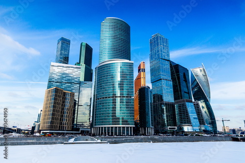 Plakat Moscow city (Moscow International Business Centre), Russia