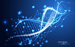 © Tex vector - abstract technology science concept DNA futuristic on hi tech blue background