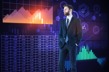 Poster - Analytics and finance concept