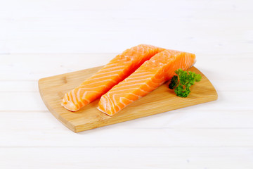 Wall Mural - raw salmon fillets