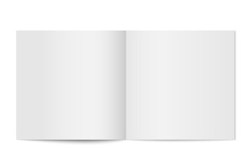 Poster - Vector mockup of booklet cover isolated.