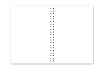 Fototapete - Vector realistic opened notebook cover.