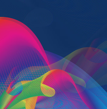 Multicolored, abstract, graphic background.