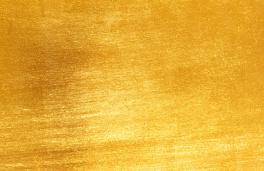 Wall Mural - Shiny yellow leaf gold foil texture