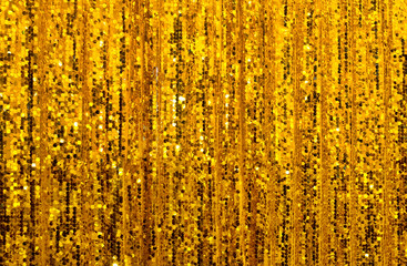 Wall Mural - abstract golden glitter curtain background