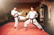 © Nomad_Soul - Martial arts masters, self-defence practice in gym