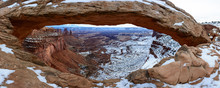 Winter Mesa Arch In Canyonlands National Park