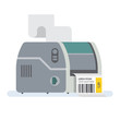 © Ico Maker - Bar code printer Label printer Vector icon illustration