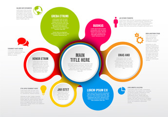 Poster - vector infographic report template