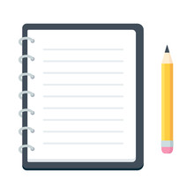 Notepad And Pencil