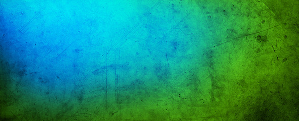 Poster - Blue green background