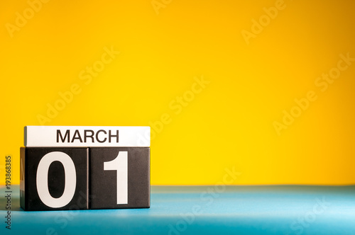 Simple Desk Calendar For March 1st Day 1 Of March Month Calendar