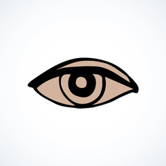 Wall Mural - Eye. Vector drawing