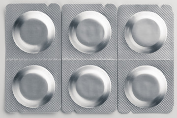 blister foil pack with pills