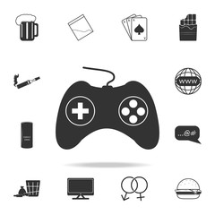 Poster - Game controller icon. Set of Human weakness and Addiction element icon. Premium quality graphic design. Signs, outline symbols collection icon for websites, web design, mobile app