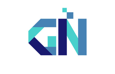 Poster - GN Digital Ribbon Letter Logo