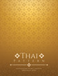 modern line Thai pattern traditional concept The Arts of Thailand