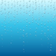  Underwater air bubbles foam on transparent background. Fizzy sparkles in liquid water, sea, aquarium, ocean.