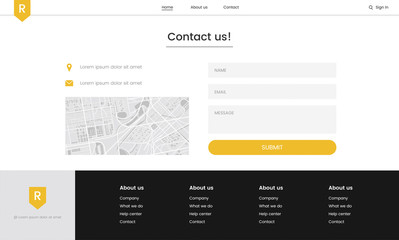 Wall Mural - illustration of website elements for web design