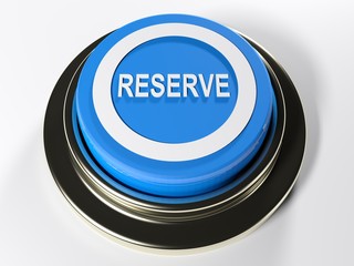 Reserve blue push button - 3D rendering